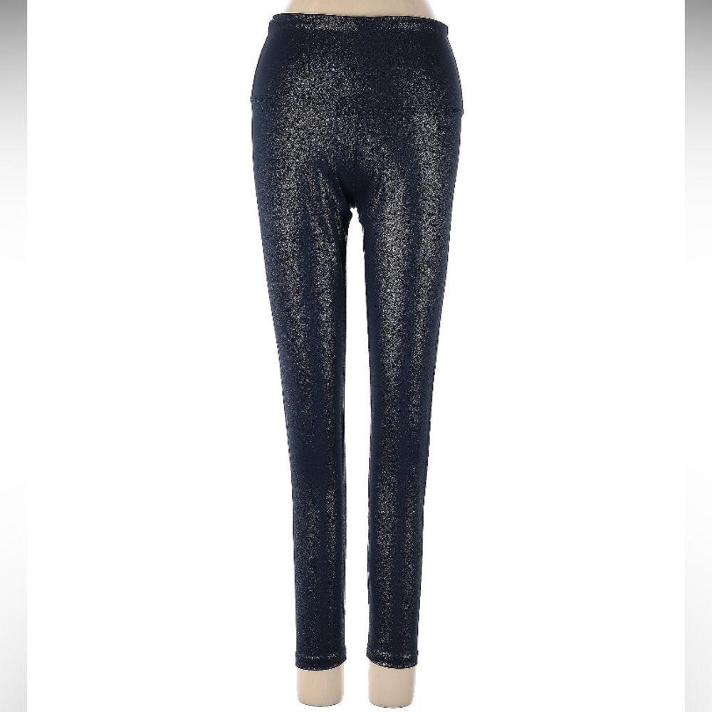 Beyond Yoga Navy Soft Shine Sparkle Shimmer Leggings
